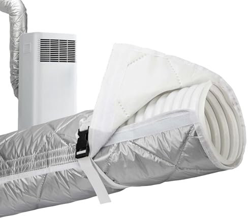 Housse De Protection Pour Tuyau De Climatisation - Manchon Isolant Portable Pour Tuyau De Climatisation | Housse De Protection Pour Tuyau De Ventilation Avec 2 Sangles Réglables Pour Maison