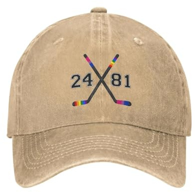 Klassischer Baseballkappen-Hockey 24 81 Heated Rivalry Custom Retro Cowboy Gewaschene Männer Denim Frau Hip-Hop Peaked Verstellbarer Sport-Baumwoll-Passform-Hut