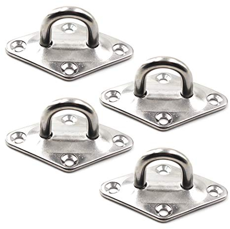 SeeRaphee Anclaje para montaje en pared de techo Ancla resistente Acero inoxidable 304 5 mm 3/16 (4 Pezzi)
