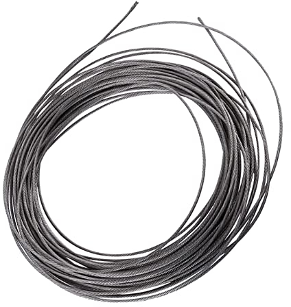 Corde Linge En Acier Inoxydable, 15 Mètres Corde De Garde-Corps En Cable Mtallique De Longueur Pour Usage Commercial Industriel Militaire Et Personnel Terrasse Cordes à linge Extérieur