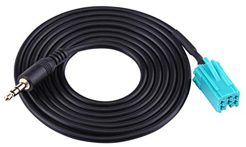 AUX-Kabel für Autoradio, 6-polig auf 3,5 mm, AUX-Adapter für Espace Laguna Scenic Trafic Twingo Modus Master