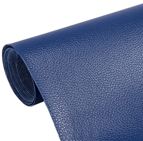 1 Stück 50 x 137 cm DIY Selbstklebende Leder-Flicken Fix Patch Sofa Reparatur Subsidies PU Stoff Aufkleber PU Leder Patches (Dunkelblau)