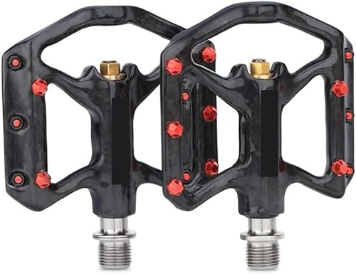 ORLOVA Fahrradpedale, Rennradpedale, Fahrrad-Carbon-Pedal, Titan-Achse, Rennrad-Pedal, MTB, ultraleichtes 3-Lager-Anti-Rutsch-Pedal for Brompton-Pedal