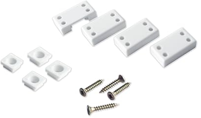 Rollmayer Plissee mit Bohren, Plisseerollo Halterungen Set / 4 Stück