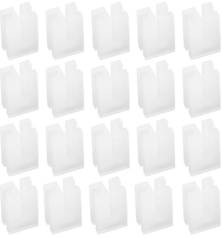 LT Easiyl 20Pcs Radiator Anti Vibration Inserts 10x14mm Radiator Bracket Packers Home Radiator Bracket Protector for Plate Radiator Hooks Protective Case White