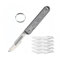 Utility Pocket Tool Folding Heavy Duty Carpet Cutter with 1 * 10 pc 24# Stainless Steel Replaceable Accessory Cutter Craft Tradesman Tool