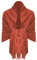 Van Der Rich ® - Eleganter einfarbiger Schal aus Wolle mit Fransen Warm und weich - Damen (Uni Roter Ziegelstein)