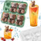 Silikon Eiswürfelform, Bär Eiswürfelform, 6 Fach Eiswürfelform Groß, Eiswürfelform mit Deckel,3D Silikon Eiswürfelform,für DIY Eiswürfel, Whiskey, Cocktail, Saft, Kaffee