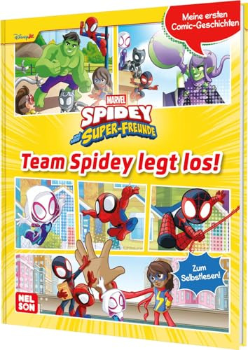 Spidey und seine Super-Freunde: Meine ersten Comic-Geschichten: Team Spidey legt los!: zum Selbstlesen | Marvel-Comics mit einfachen Texten ab 6 Jahren mit Spidey, Ghost-Spider und Spin
