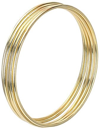 eBoot 5 Pack Gold Metal Rings Hoops Macrame Rings for Dream Catcher and Crafts (4 Inch)