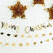 Metallic Star - Gold Merry Christmas Bunting