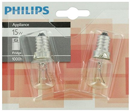 E14 Philips Refrigerator Tube 15 W - Pack of 2