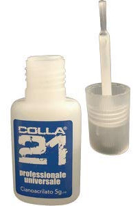 Colla universale cianoacrilato professionale in tubetto da 5 gr con pennello - evoluzione dell'Attak, vari formati disponibili