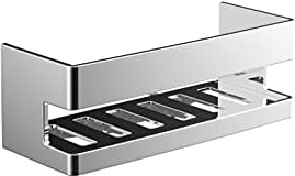 emco SYSTEM2 Schwammkorb zum Anbohren, Korb separat abnehmbar, hochwertige Duschablage aus Metall, Duschkorb für Badutensilien, chromfarben