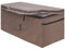 MunteLock Abdeckung Für Garten Auflagenbox, Schutzhülle Der Kissenbox Mit Reißverschlussdeckel Und Entlüftung, Wasserdicht, 420D Oxford Braun (123 * 55 * 62cm)