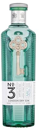 No.3 London Dry Gin, Voted Best in The World 4 Times, Great For Cocktails Including Martini, Cocktail Mixer for Negroni, gin & Tonic & Tom Collins, No.3 Gin For All Occasions, 46% ABV, 50 cl