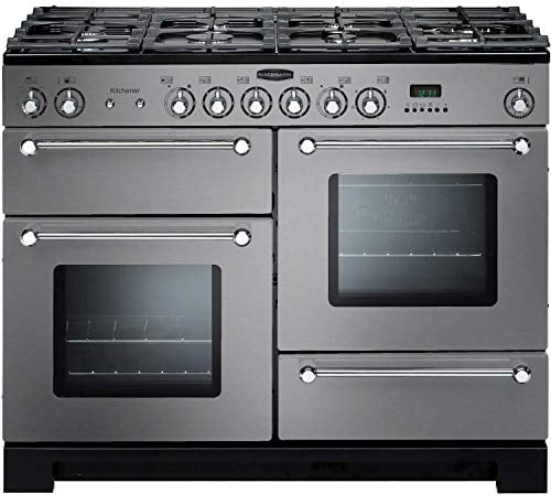 Rangemaster Kitchener 110cm Dual Fuel Range Cooker - Stainless Steel