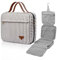 Trousse de Toilette de Voyage à Suspendre, Organiseur de Toilette de Voyage de Grande capacité pour Femme avec 4 Compartiments et 1 Crochet Robuste, Parfaite pour Les Voyages/Usage Quotidien