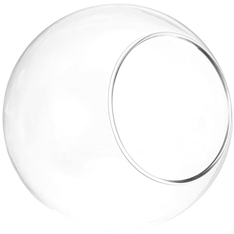PATIKIL Rond Globe Terrarium Air Plante Jardinière 3.2 Pouces Haut Borosilicate Verre Table Décorations pour Succulente Tillandsia Transparent