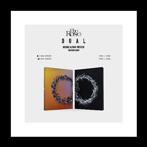 The Rose Dual 2nd Album CD + Photobook + Photocard + Sticker Pack + Trackin Sealed Kim Woosung (Deluxe Box Random Version)
