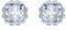 Swarovski Birthstone Ohrstecker März, Blaue und Rhodinierte Ohrringe mit Strahlenden Swarovski Kristallen