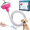 5-MinutePetBath Low Stress Dog Shower Attachment for Shower Head, Portable Pet Wash Station, Dog Washing Kit, Pet Shower Attachment, Epsom Salt Dog Spa, Shower Hose Attachment, Dog Wash - Pink