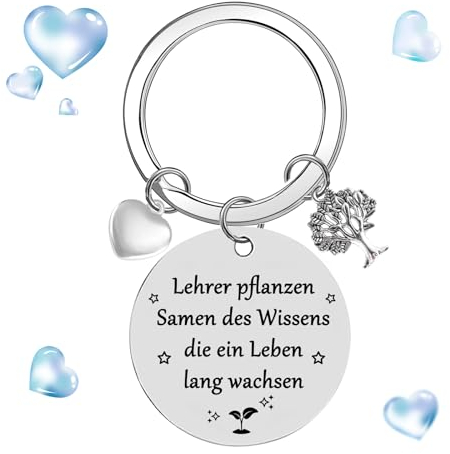 Rhsemi Lehrer Schlüsselanhänger, Lehrer Geschenkideen, Abschiedsgeschenk Erzieherin Abschluss Geschenk