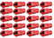 Radbolzen-Set, M12 X 1,5 Autoreifenschraube, Racing-Radmutter, Aluminiumlegierung, M12 Radbolzen (Rot)