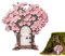 ZHUMCCY Feentür Sets Für Kinder, Feentür Für Den Garten Zwergs Tür Für Bäume Miniatur Feentür Für Den Gartenminiatur Ornamente Feengarten Kunsttüren Für Feenhaus, Baum, Drinnen Oder Draußen