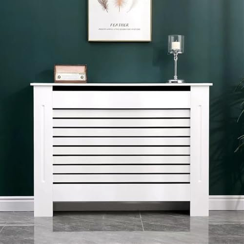 Cubre Radiadores, Cubreradiadores Modernos, Rejillas De Rejilla Modernas Con Listones De MDF Pintados De Blanco, Cubre Radiadores Madera, Cubierta De Radiador Delgada, Cubierta De Radiador Blanca.(172
