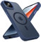 KPPIT for iPhone 14 case Compatible with MagSafe, Shockproof Drop Protection, Frosted Translucent Back Magnetic Phone Case for iphone 14,Royal Blue