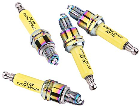 zündkerze roller,Zündkerze A7Tc,Zündkerzen D8Tc,Zuendkerze A7Tc,Zündkerzen,4 Stücke Hochleistungs-Zündkerzen Kfz-Ersatz Zündkerzen Für Motorrad Roller Atv Dirt Bike D8Tc A7Tc Motorrad Zündkerze Auto S