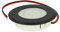 Mini LED Einbaustrahler Dimmbarer Touch Dimmer Ein Aus DC 12V 2,5W Rundes Loch 60mm (SCHWARZ, 3000K)