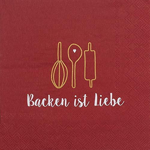 Räder Serviette Backen ist Liebe