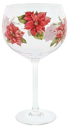Ginology Red Poinsettia Copa Gin Glas Gin Glass