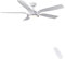 CJOY Ventilador de Techo con Luz y Mando a Distancia, 142 cm Silencioso Ventilador de Techo con Iluminación Regulable LED 24W, 6 Velocidades, Función Verano-Invierno, Temporizador, Motor DC