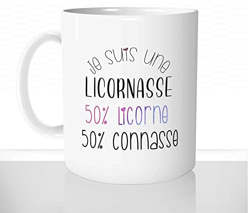 Mug-Cadeau Licornasse Licorne Connasse - Tasse Idée Cadeau Original Femme Humour - Collègue Anniversaire Noël