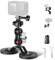 Neewer Magnetic Action Camera Mount with Dual 14 Ball Head Articulating Magic Arm, Dual Magnetic Strong Suction Camera Car Mount Compatible with GoPro Hero 12 Insta360 DJI, Max Load 4.4lb, FL-GP15
