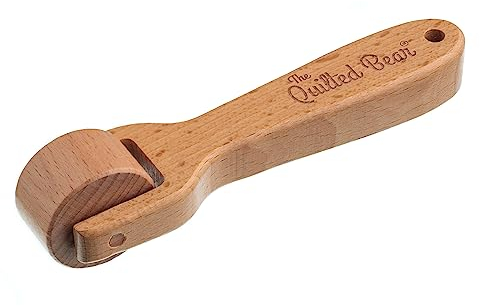 The Quilted Bear Nahtroller – Rollen und Pressen, Nähnahtroller, Tapetenrolle mit ergonomischem Griff, Andrückrad zum Nähen, Quilten, Stoff, Drucken, Tapeten, Kartenbasteln und Heimdekoration