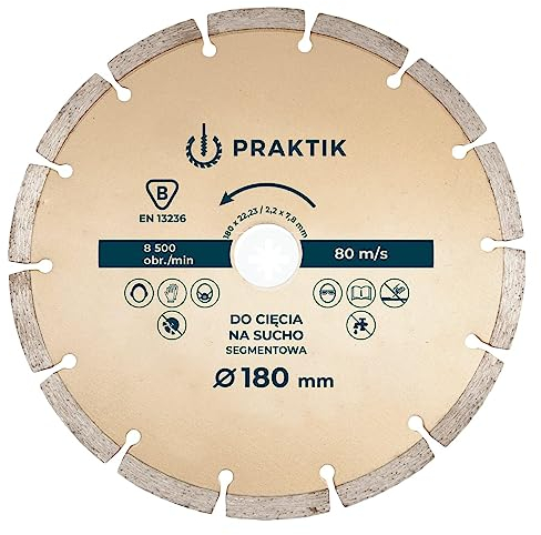 9 230mm Diamond Cutting Disc Stone Cutter Wheel-Segmented for Dry Application Concrete Brick Granite Mortar Masonry