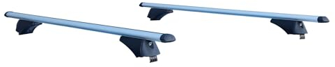 Streetwize - Roof Bars for Flush/Closed Roof Rails | Aluminium, 75kg Max Load | Cars