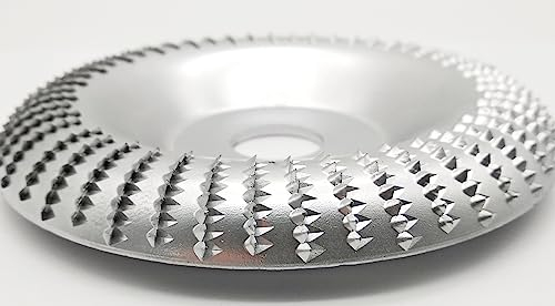 Ø 100-125mm Holz Schleifteller Schnitz Scheibe Huf Raspel für Winkelschleifer Flex mit Standard Aufnahme 22,23mm (125mm)