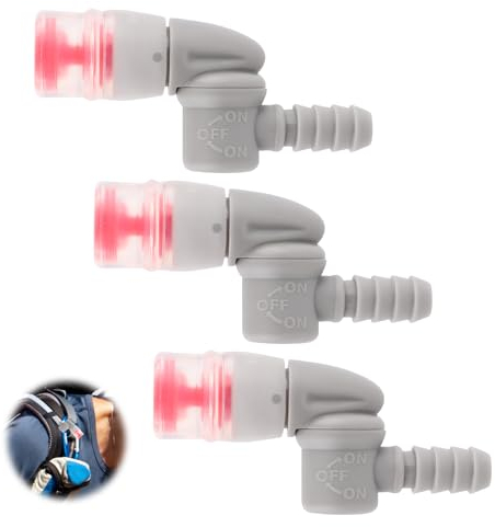 3pcs Bite Valve Replacement for Camelbak, Mouthpiece Replacement for Camelbak Hydration Pack Valve Replacement for Camelbak, Osprey Hydration Bladder (Gray)