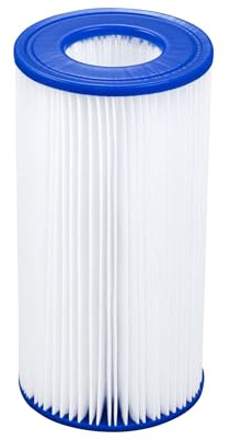 Bestway Cartuccia filtrante tipo III-A/C da 4,2 x 8 pollici per piscina esterna di ricambio compatibile con pompa filtrante da 530 a 1500 galloni