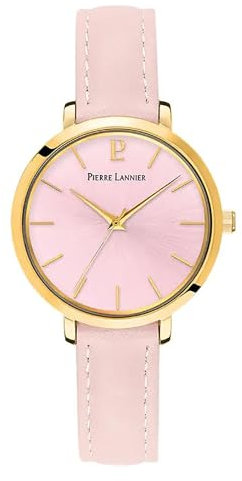 Pierre Lannier Montre Femme Chouquette Cuir Rose