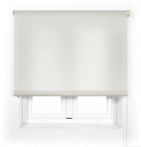 Acomoda Textil - Estor Translucido Liso de Fácil Instalación. Persiana Enrollable para Ventanas y Puertas. (Beige, 150x180 cm)