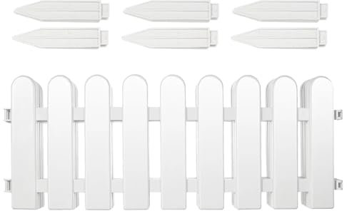 WENYOG Beetbegrenzung Zäune aus Kunststoff, Garteneinfassung, Streikposten, dekorative Außendekoration, Hofumrandung multifunktional