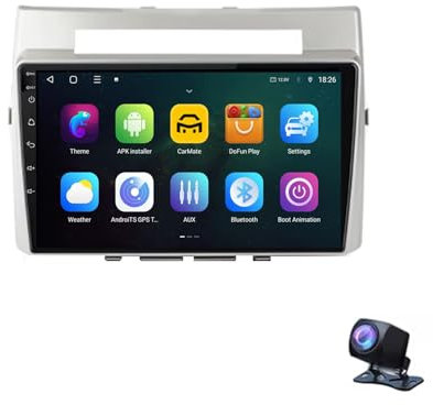 9 Pulgadas Android 13 Radio Coche para Toyota Corolla Verso 2004-2009 con Android Auto/Carplay GPS WiFi Bluetooth Radio FM Pantalla Dividida USB SWC GPS Coche Navegador(8 kärnor 2+32G)