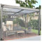 Strapazierfähige transparente Planen, wasserdichte PVC-Pavillon-Seitenwände, staubdichte und reißfeste Vorhänge für Gewächshaus, Terrasse, Garten und Pavillon, mit Metallösen
