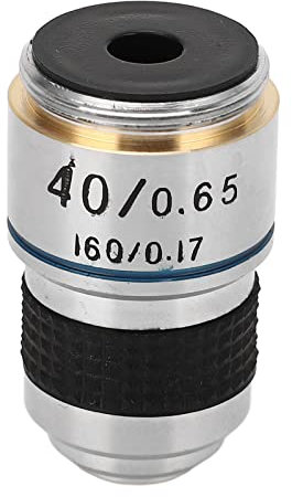 Microscopio Obiettivo Lente Biologico 40x 185 Standard Acromatico RMS Thread Microscopio Obiettivo Obje Hel per Essere Anche Objec